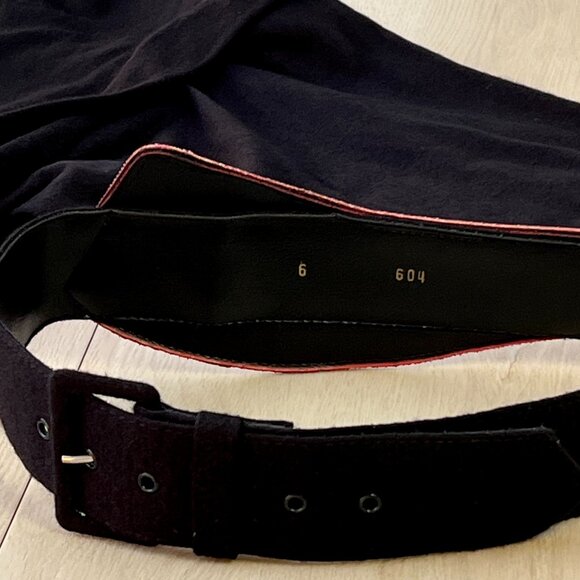 Vintage 1980s Sybil California Long Sleeve Orlon/Wool Midi Sheath Dress Size 6 - Picture 4 of 16